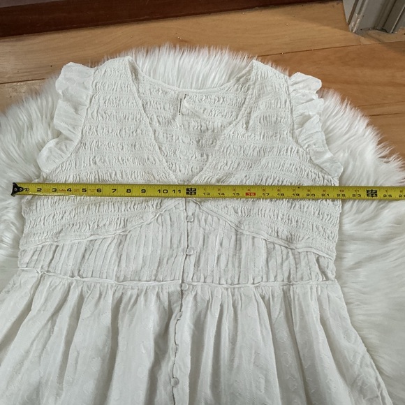 Anthropologie Peregrine Smocked Flutter Sleeve Mini Dress 3X - Picture 5 of 7